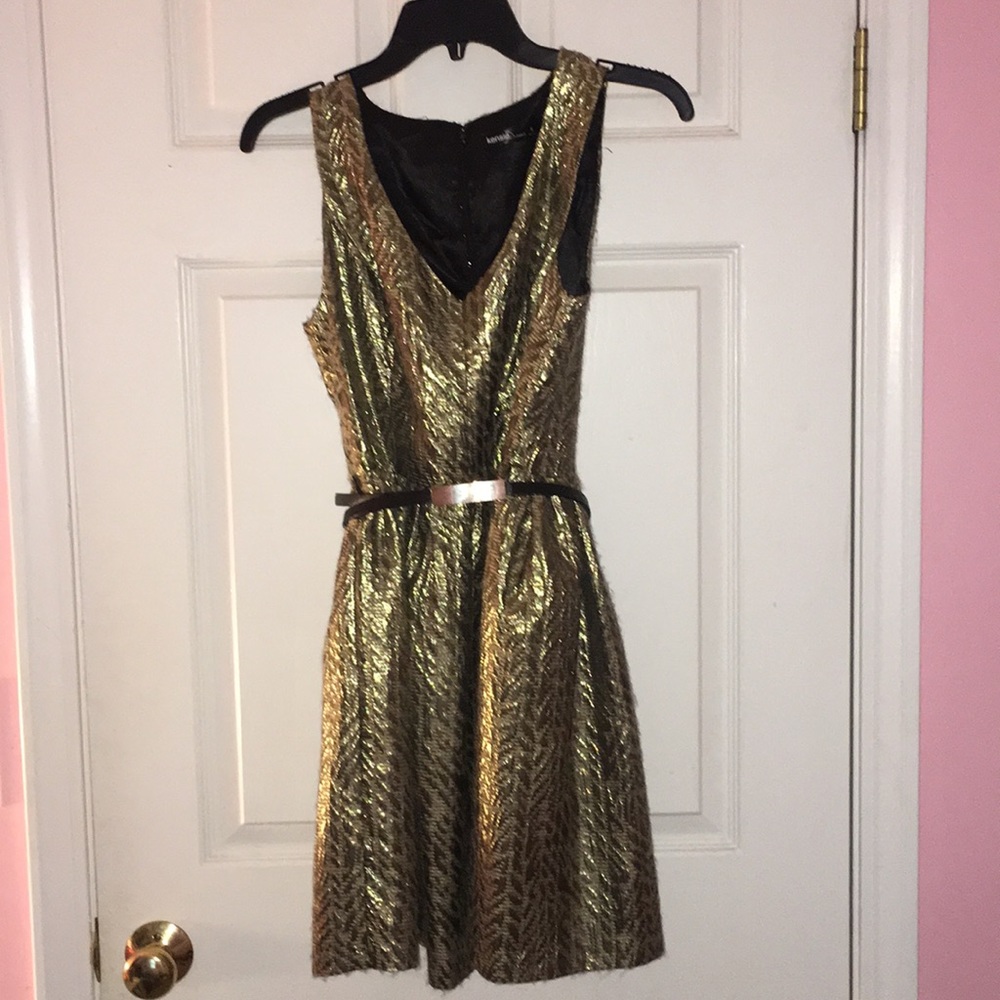 Gold/Metallic Kenzie Dresses Fit & Flare
